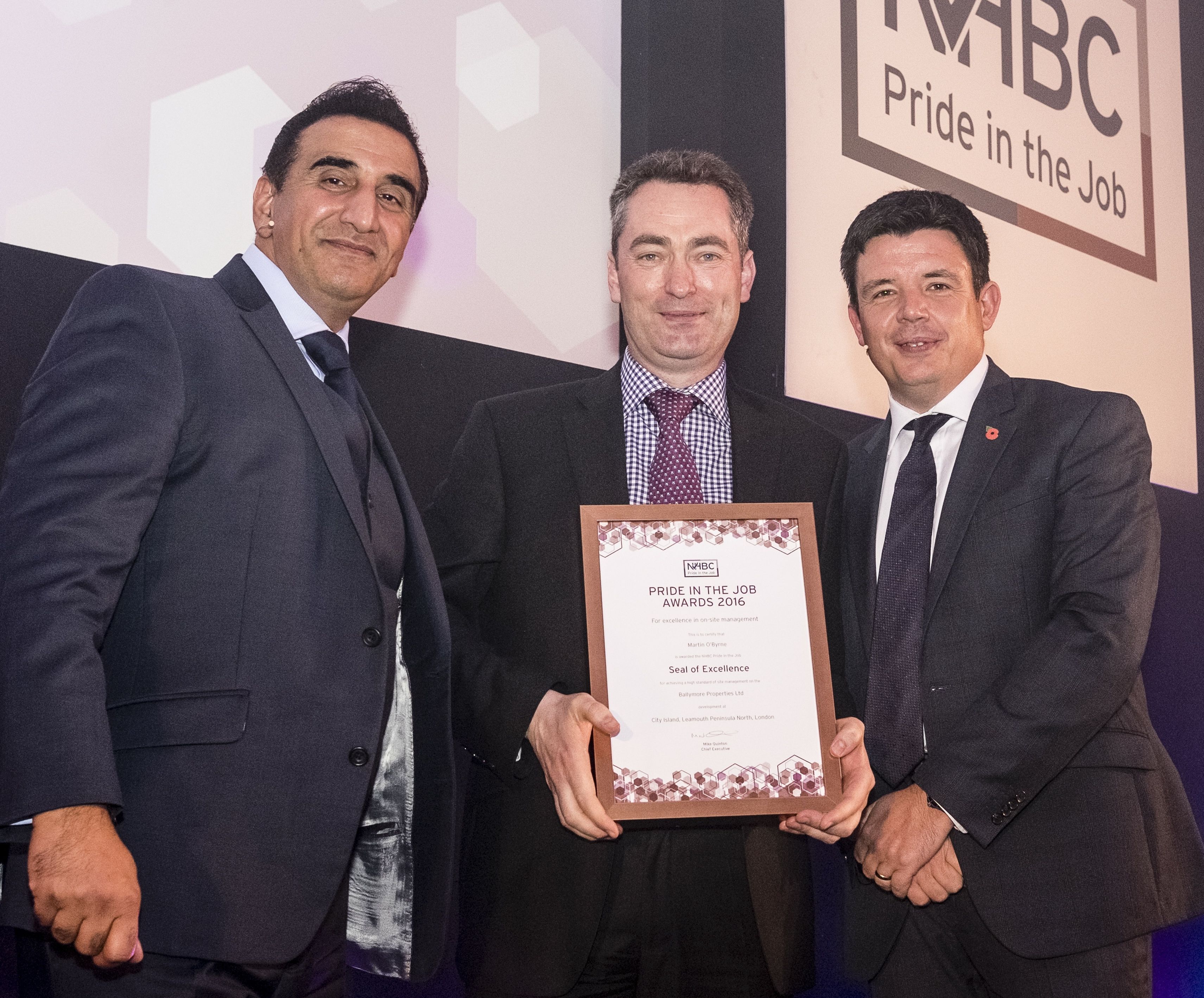 Ballymore site manager’s dedication and expertise rewarded