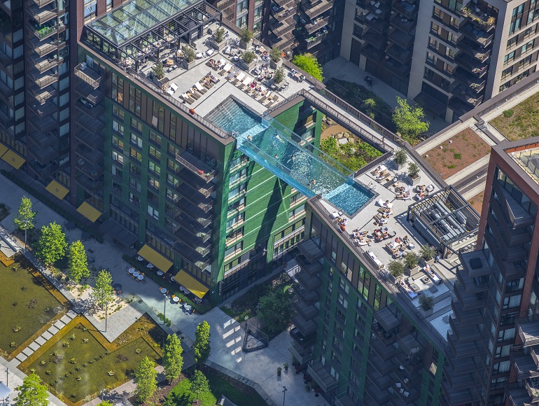 Creating a world first: Sky Pool at Embassy Gardens