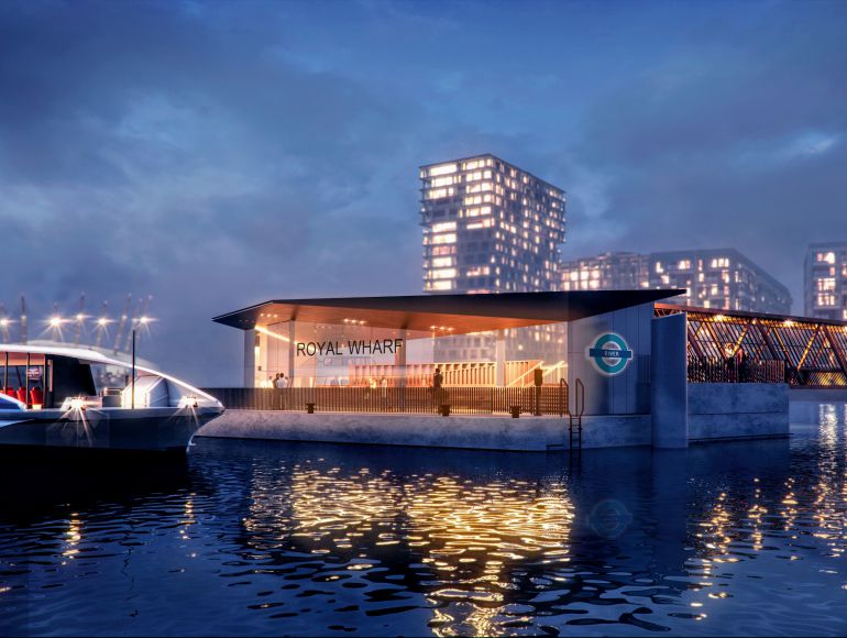 Royal Wharf Pier wins top London design award