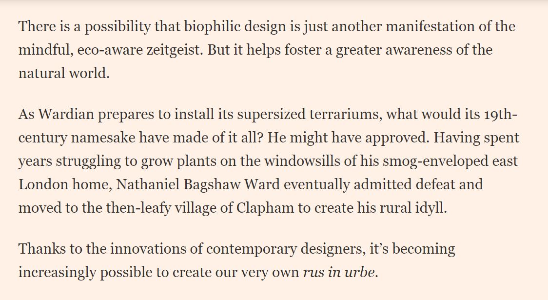 How biophilic design brings the outdoors in