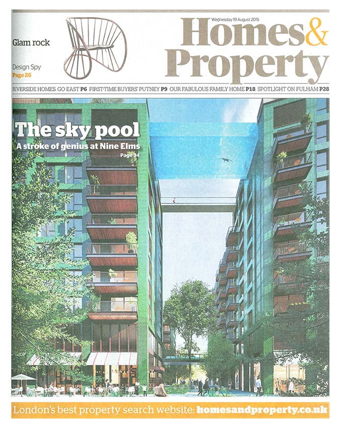Sky pool is a stroke of genius, Evening Standard, Homes & Property