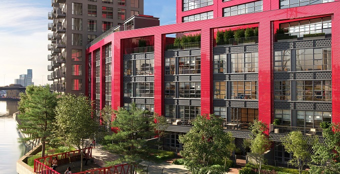 Talk of the town: new riverside townhouses launch for sale at London City Island
