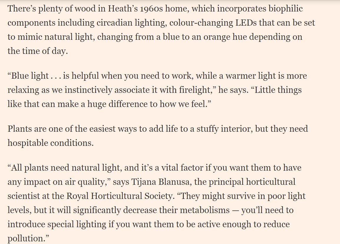 How biophilic design brings the outdoors in