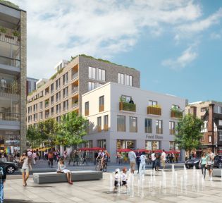 Brentford Waterside works begin