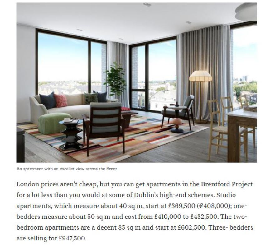 London calling as housebuilder Ballymore unveils the Brentford Project