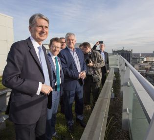 Chancellor visits Three Snowhill Site 