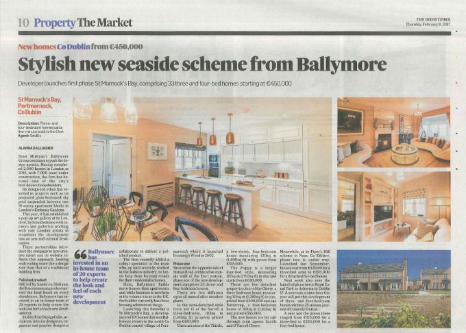 Stylish new seaside scheme from Ballymore